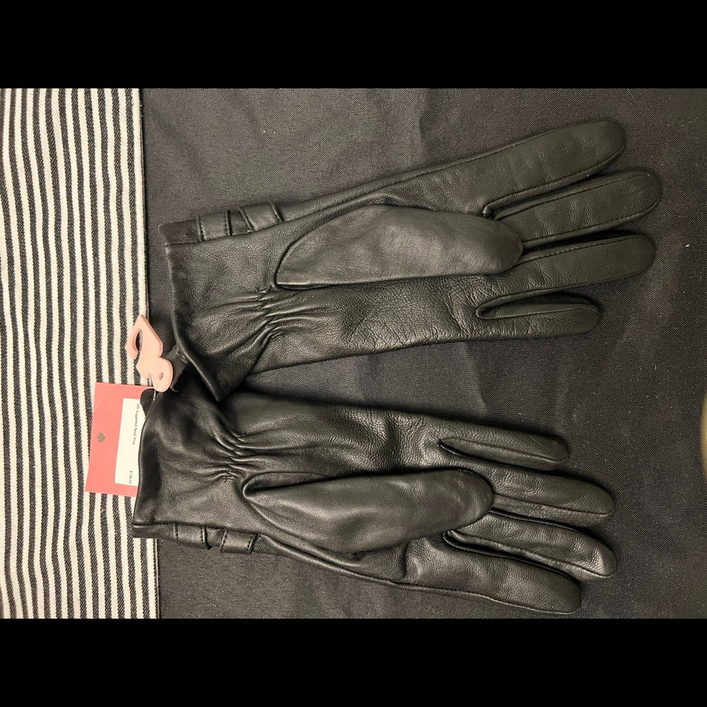 NWT Kate Spade ♠️  Leather Gloves